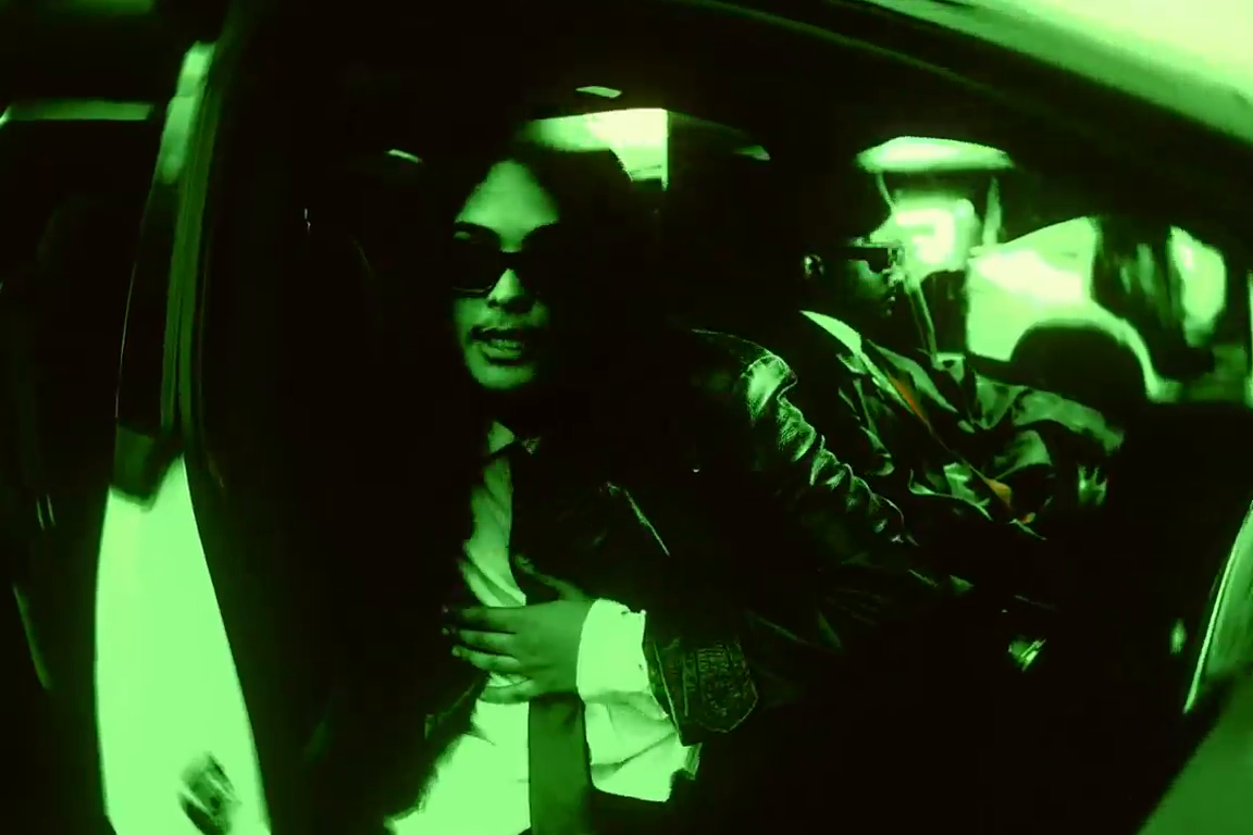 Still from FIND YOU: green-lit car scene.